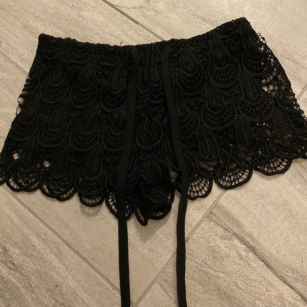 Black H&M Lace Shorts